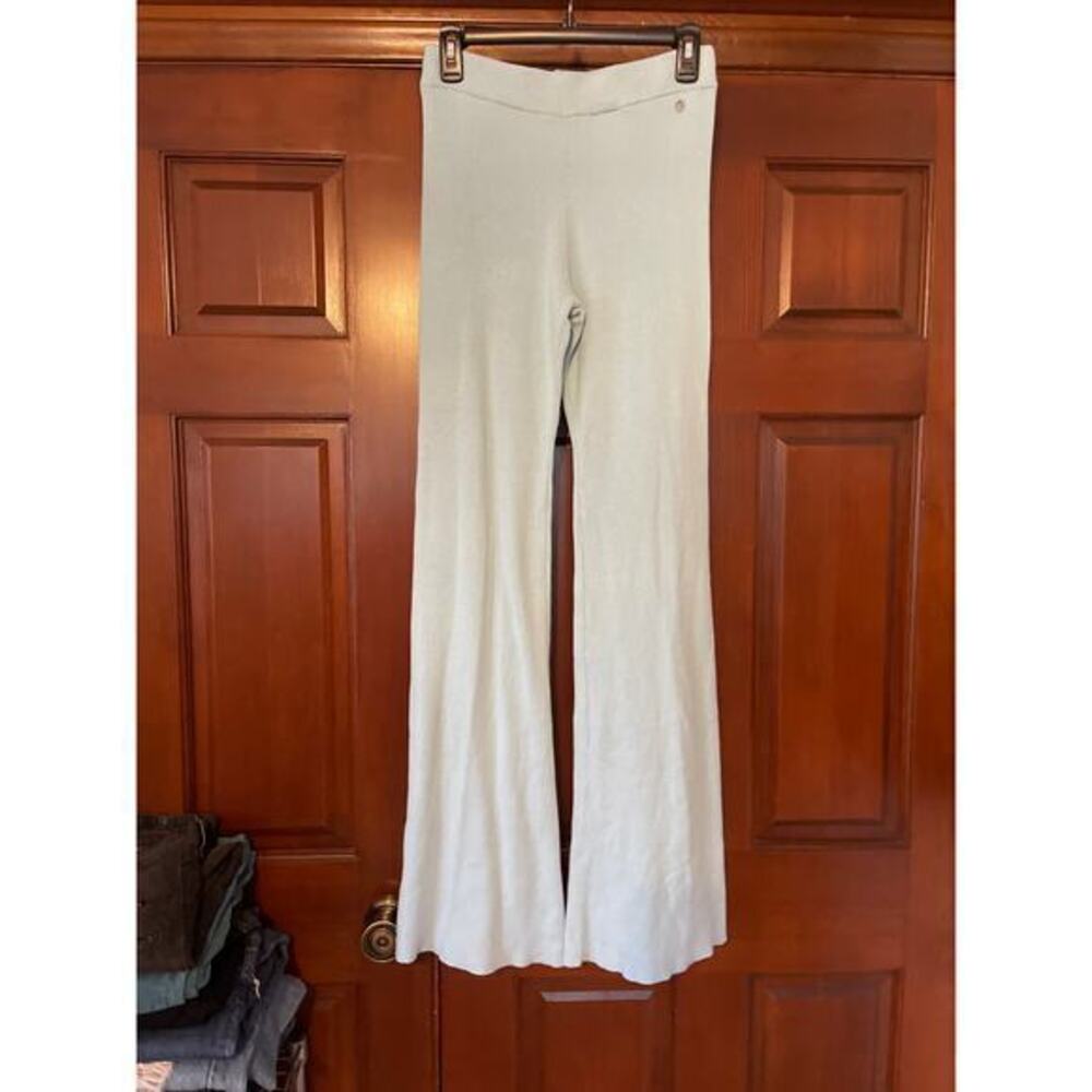 GUESS WIDE LEG SWEATER PANTS BABY BLUE SIZE M